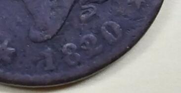 1820-Coronet-Cent---Odd-Date